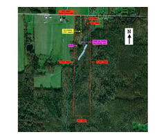 50 acres HUNTING LAND with POND and CREEK FRONTAGE