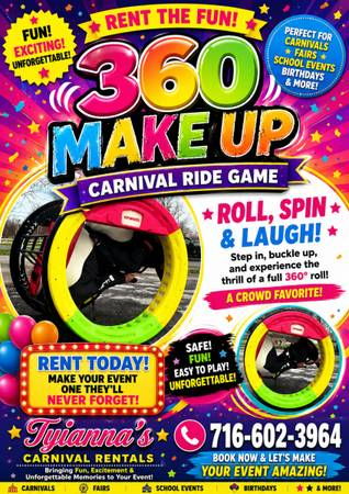 360 MAKE UP RIDE FOR RENT – BUFFALO, NY