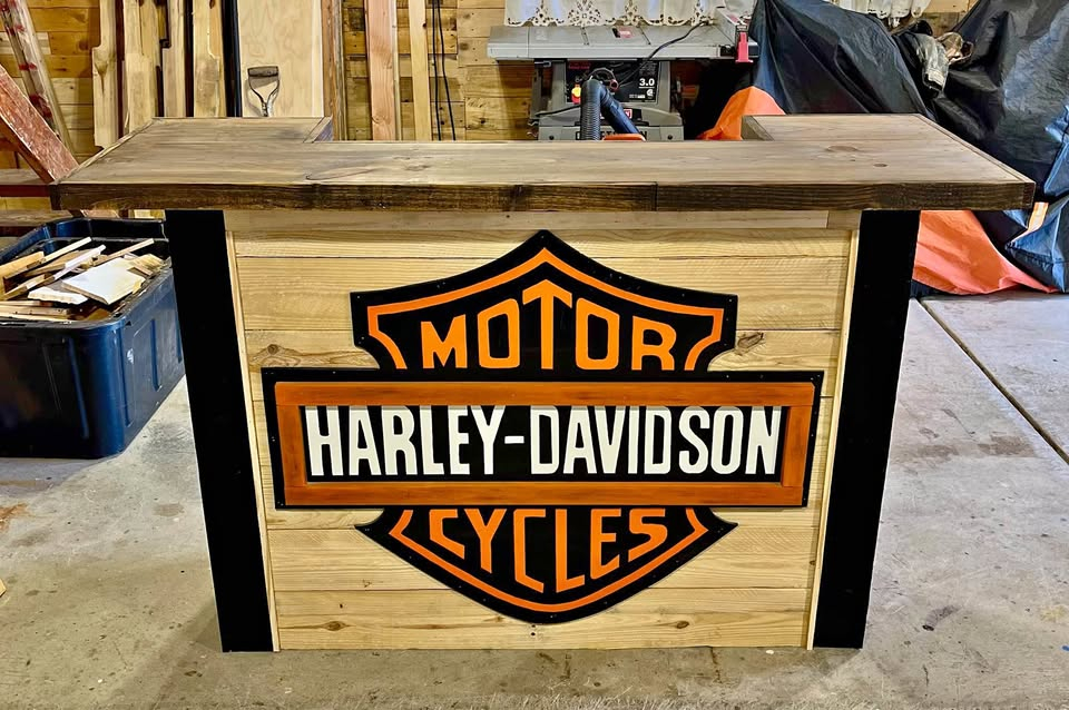 Solid 5 ft Harley Wood Bar