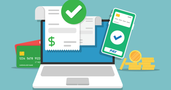 online-payment-icon-in-flat-style-mobile-transaction-illustration-on-isolated-background-pay-information-sign-business-concept-vector